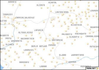 map of Cerro de Piedra Afuera